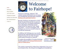 Tablet Screenshot of fairhopealabama.net